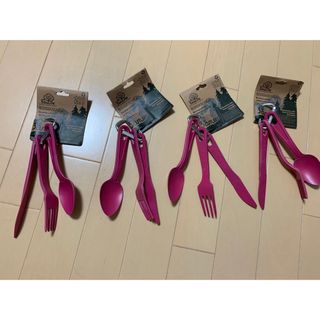 【4セット】EcoSouLife エコソウライフ 3pcs カトラリーセット(食器)