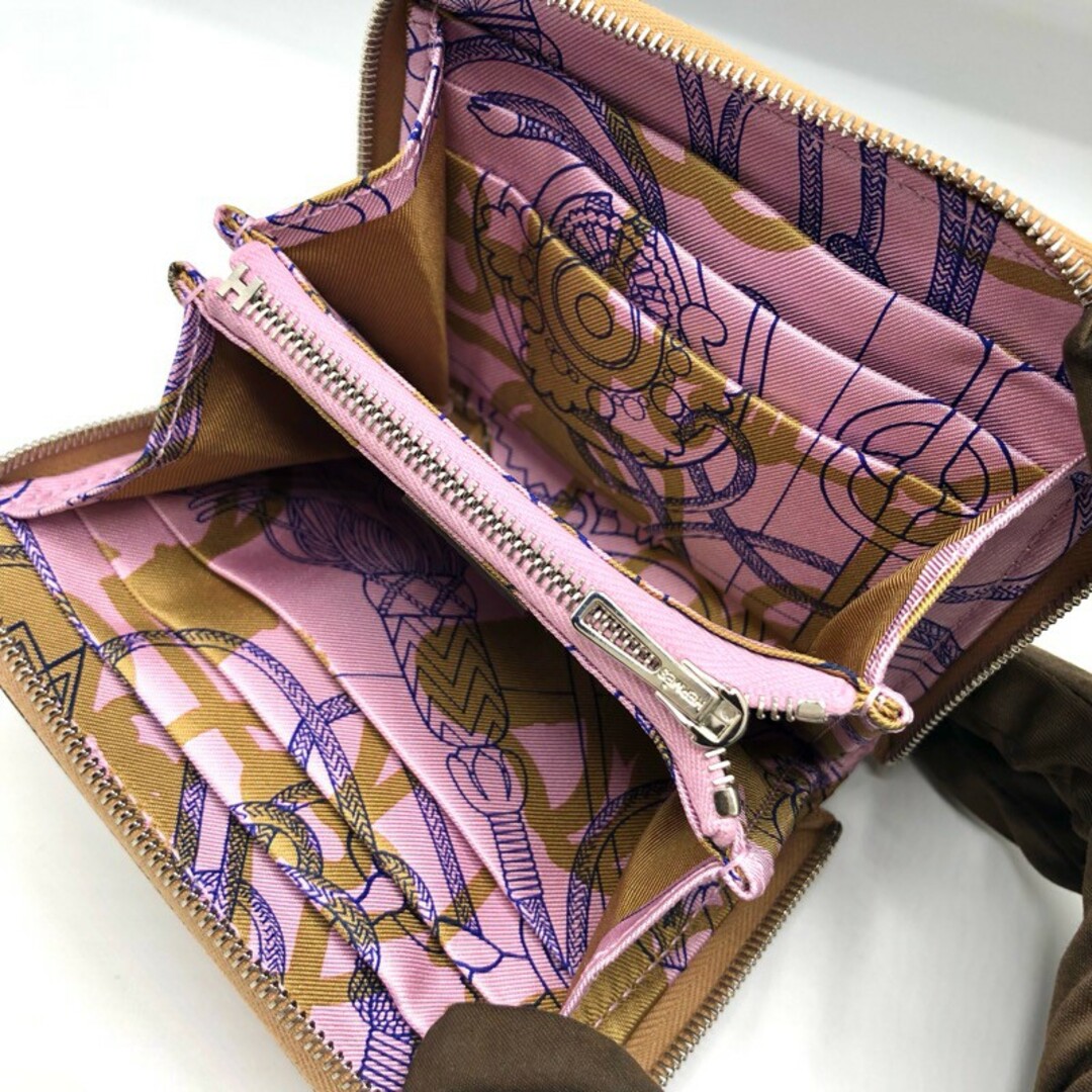 エルメス HERMES アザップコンパクト シルクイン チャイ×SV金具