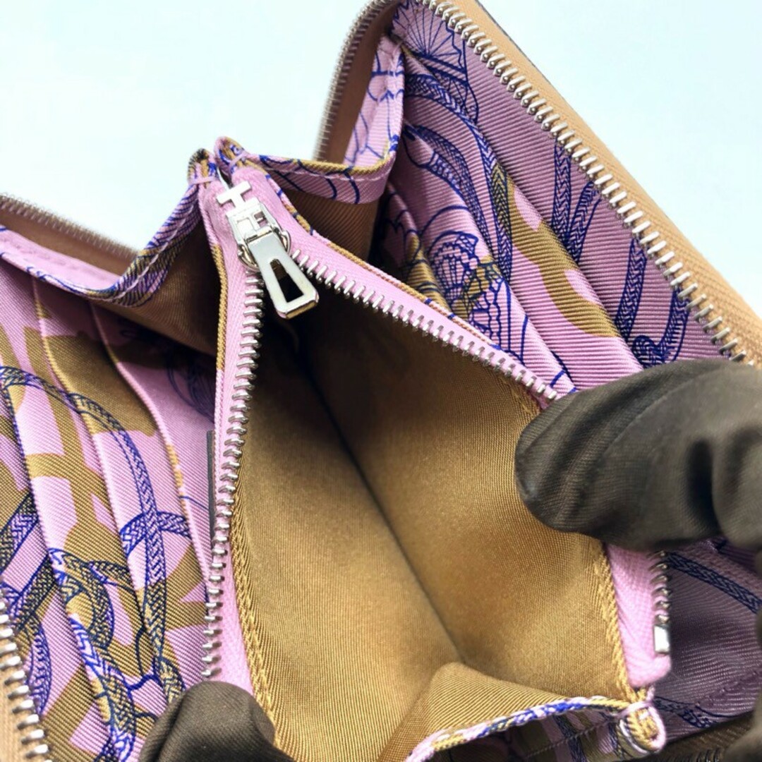 エルメス HERMES アザップコンパクト シルクイン チャイ×SV金具