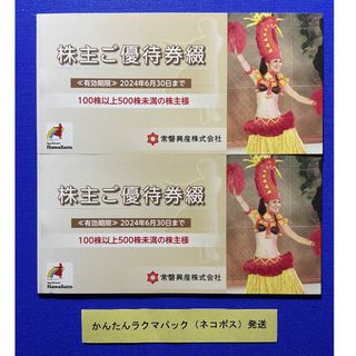 スパリゾートハワイアンズ 株主優待券 2冊 常磐興産(遊園地/テーマパーク)