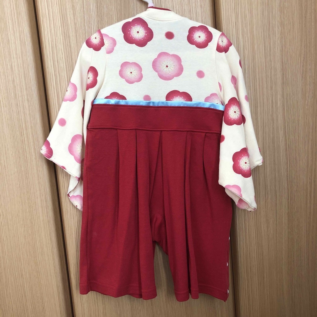 ベルメゾン(ベルメゾン)の袴ロンパース キッズ/ベビー/マタニティのベビー服(~85cm)(和服/着物)の商品写真