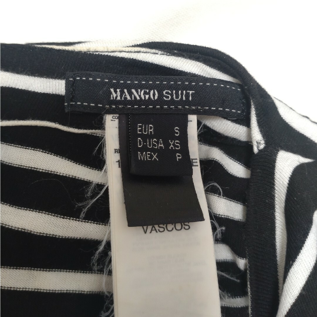 MANGO(マンゴ)のボーダーワンピース☆マンゴー レディースのワンピース(ひざ丈ワンピース)の商品写真