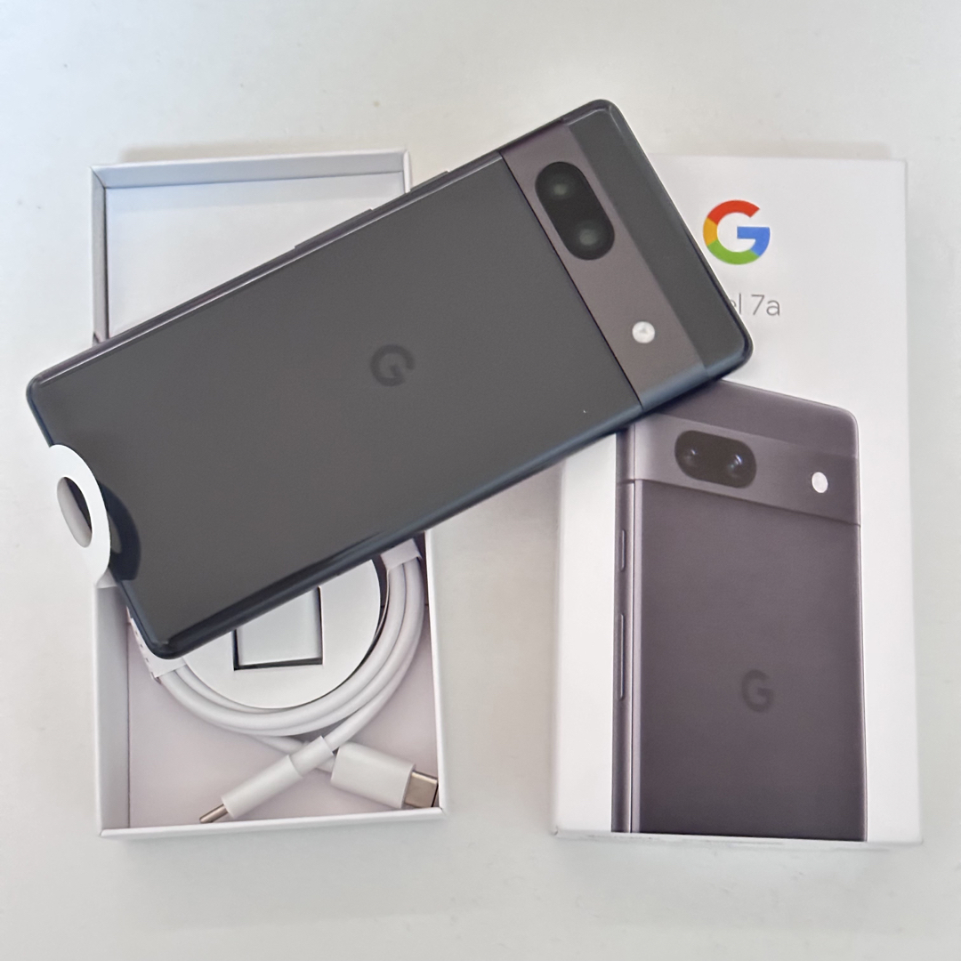 Google Pixel - Google pixel7a チャコール 未使用品 docomo版SIM
