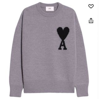 アミ(ami)の【Ami Paris】ハートAニット/プルオーバー/美品/Ｍ(ニット/セーター)