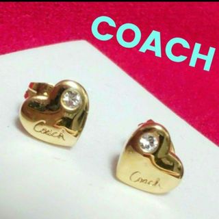 新品 コーチ COACH ピアス PEARL HEART PADLOCK STUD ゴールド 金