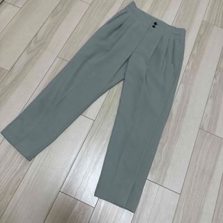 【美品】Spick and Span　クロップドパンツ　春夏　緑　水色　半端丈