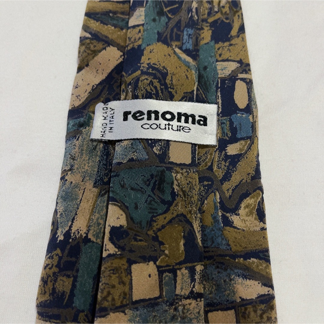 RENOMA(レノマ)の美品★renoma★幾何学模様★総柄★総シルク★イタリア製★ネクタイ★9.5 メンズのファッション小物(ネクタイ)の商品写真