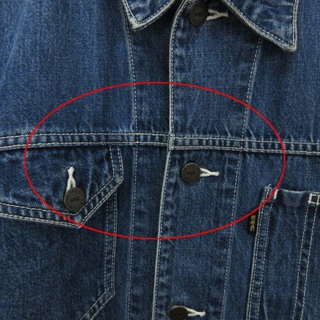 FTC(エフティーシー)のエフティーシー × TG デニムジャケット Gジャン 長袖 インディゴ XL メンズのジャケット/アウター(Gジャン/デニムジャケット)の商品写真