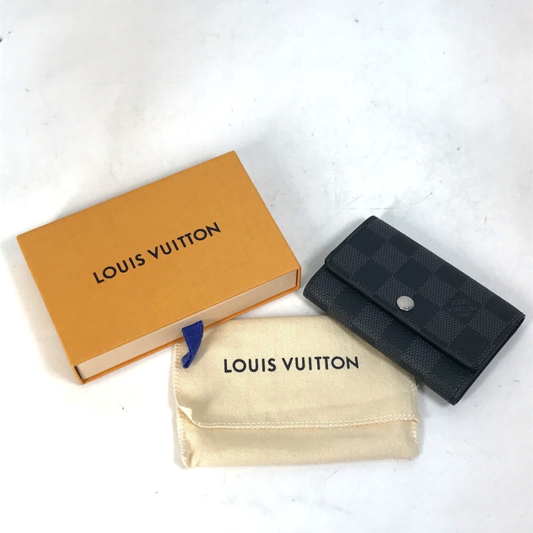 ルイヴィトン LOUIS VUITTON ミュルティクレ6  N62662 ダミエグラフィット 三つ折り キーケース ダミエグラフィットキャンバス ブラック 未使用