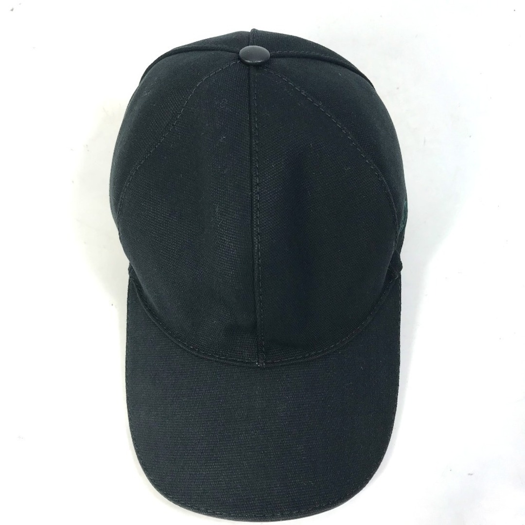 Gucci(グッチ)のグッチ GUCCI シェリーライン GG ウェビングライン 帽子 ベースボールキャップ キャップ コットン ブラック メンズの帽子(キャップ)の商品写真