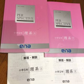 エナ(ENA)のパースペクティブ ena 小学5年 理系 上 下 2冊セット(語学/参考書)