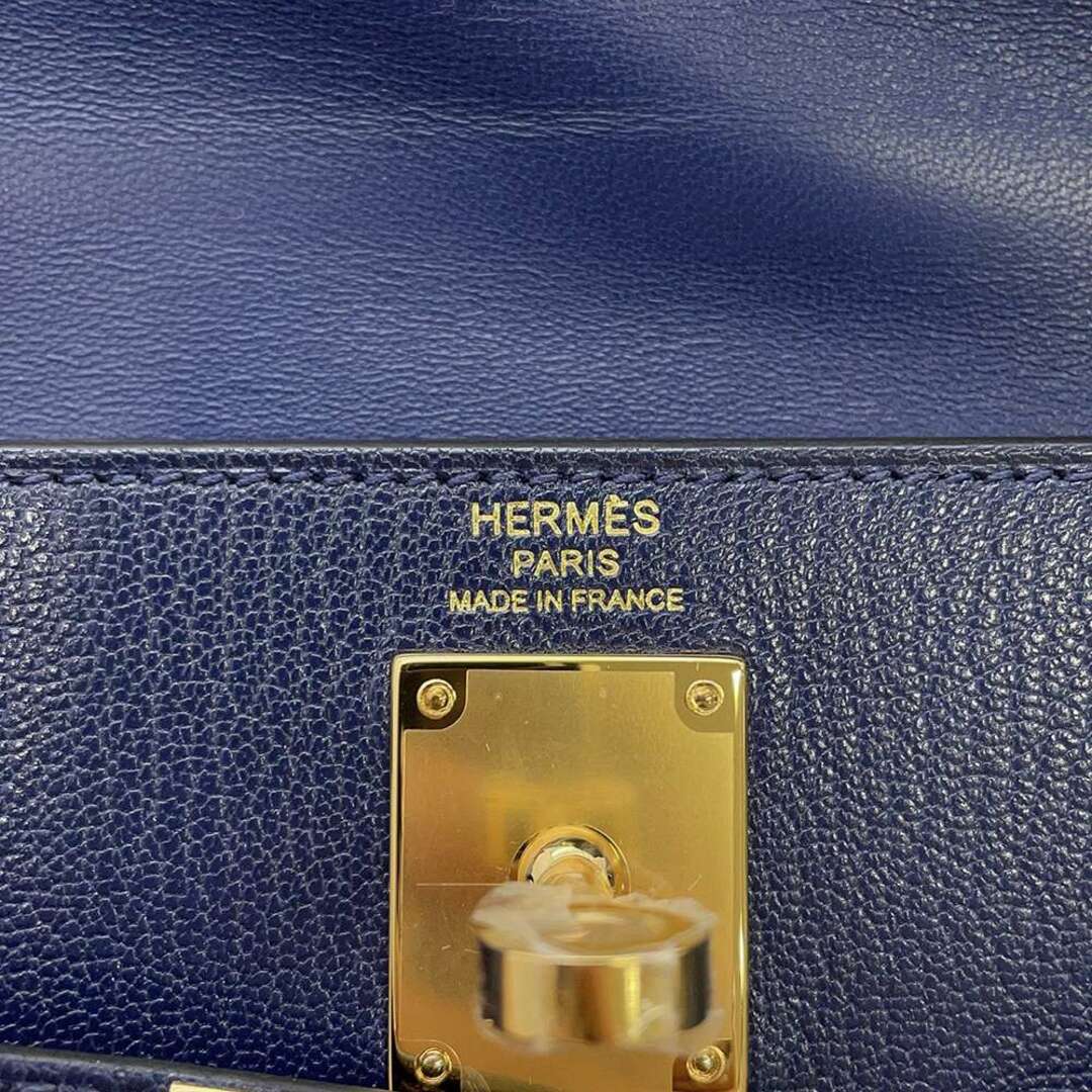 Hermes(エルメス)のエルメス クラッチバッグ ケリーエラン ブルーサフィール/ゴールド金具 シェーブルチャムキラ U刻印 2way レディースのバッグ(クラッチバッグ)の商品写真