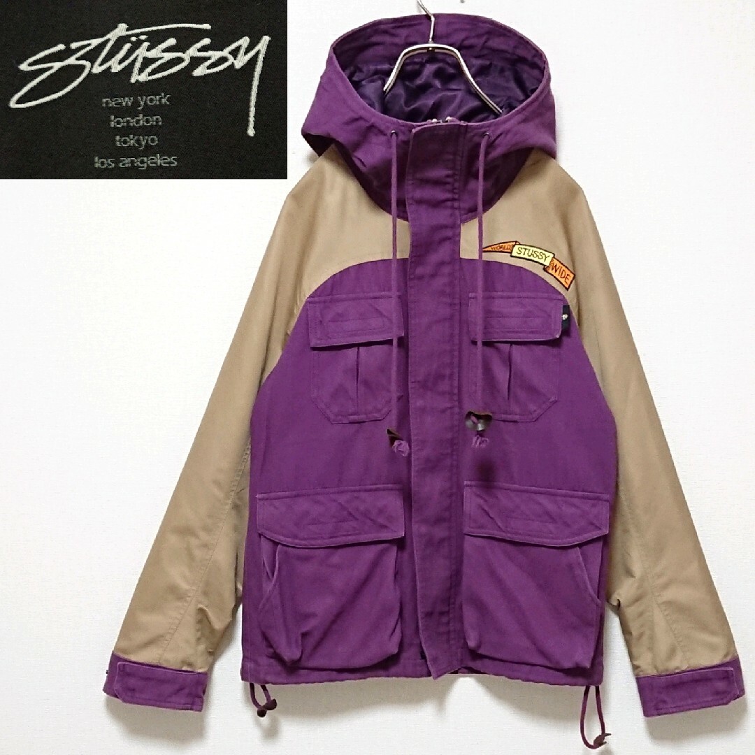 STUSSY メンズ　ジップアップブルゾン