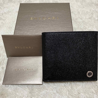 ブルガリ(BVLGARI)の【新品】 BVLGARI   ブルガリ・ブルガリ マン 二つ折り財布 ブラック(折り財布)