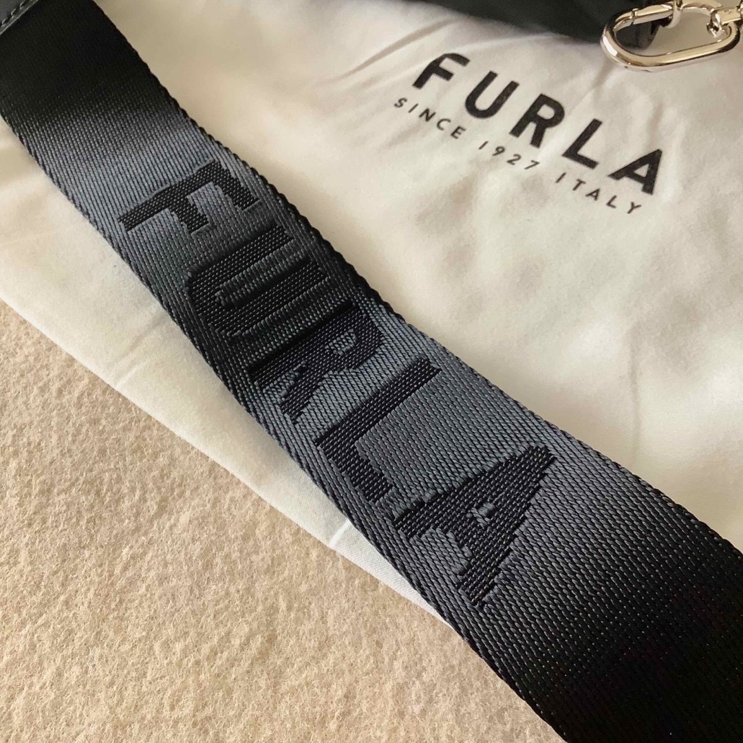 RCのフルラ新品★フルラ FURLA1927 キルティング ショルダーバッグ ブラック