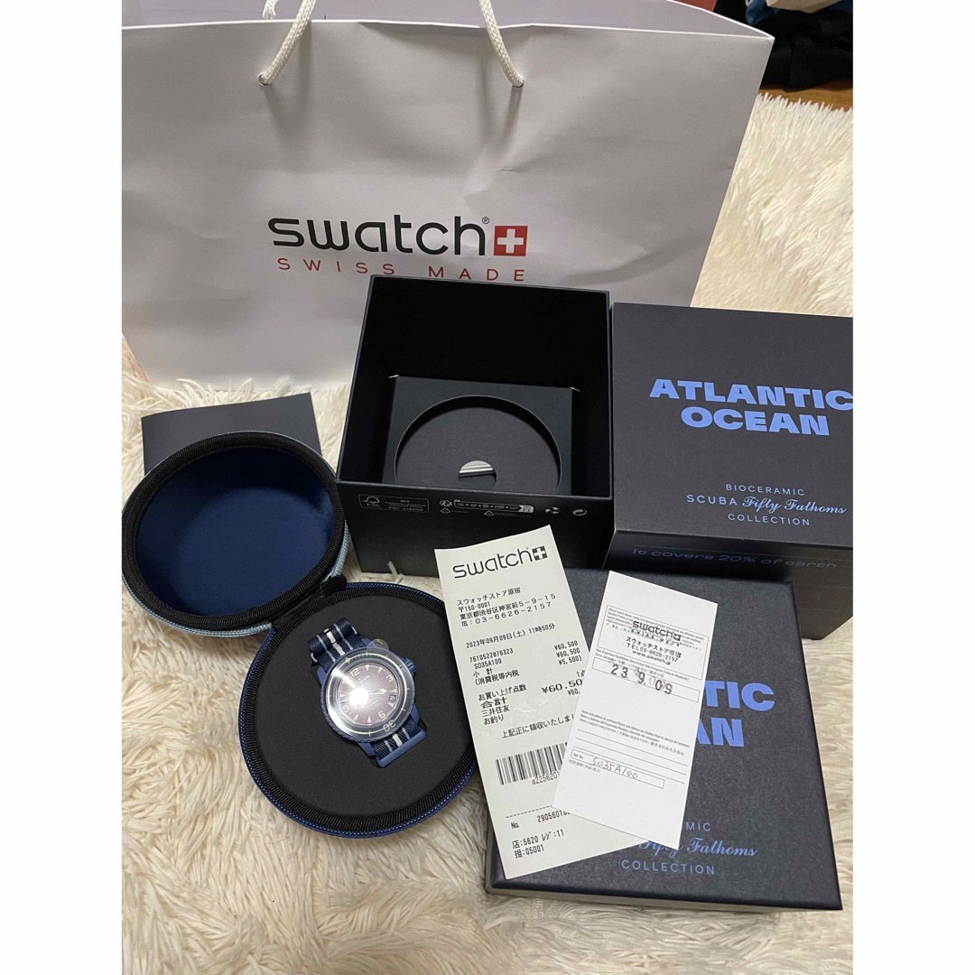 新品未使用 レシート付swatch blanchpain