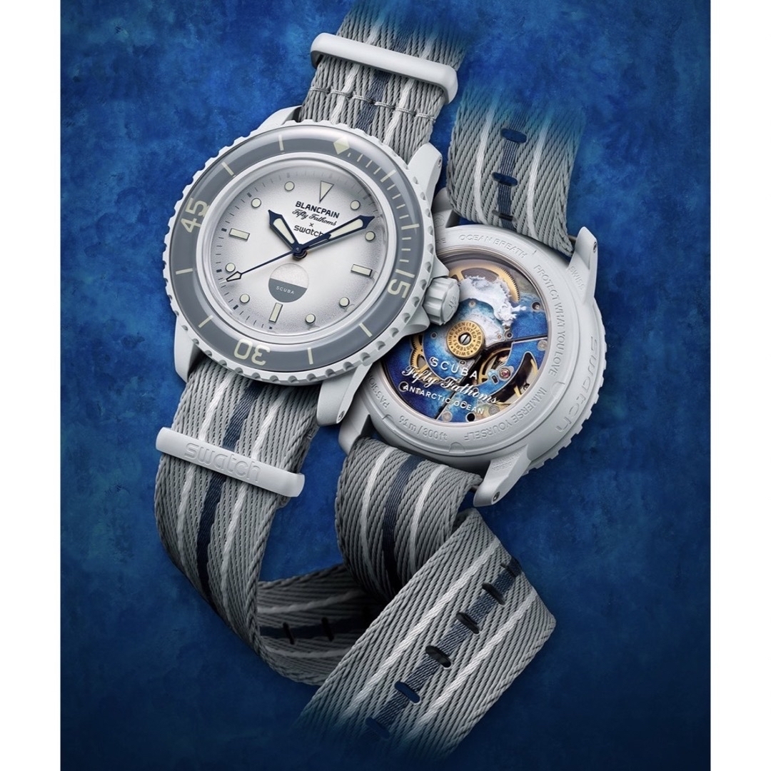 Blancpain x Swatch "Antarctic Ocean"144mmラグ間の距離