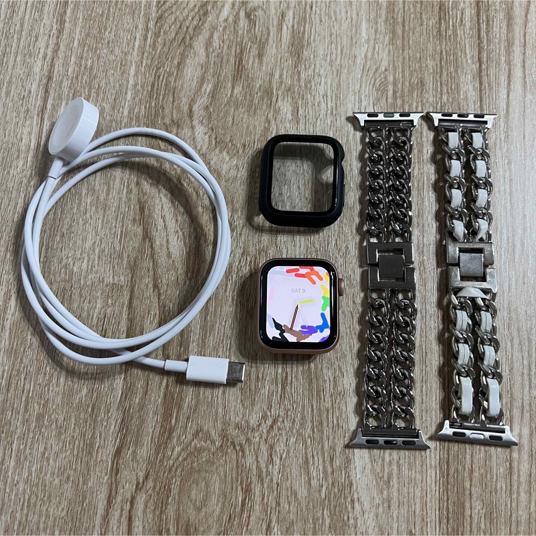 Apple Watch SE 40mm  ピンクゴールド BT94% 極美品