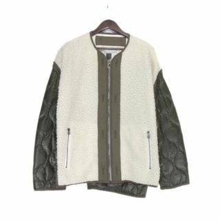 ファセッタズム(FACETASM)のファセッタズム FACETASM ■ 【 TOF JK M06 ZIPPER SHERPA QUILTED LINER JACKET 】 ジップアップ ドッキング ボア ジャケット(ミリタリージャケット)