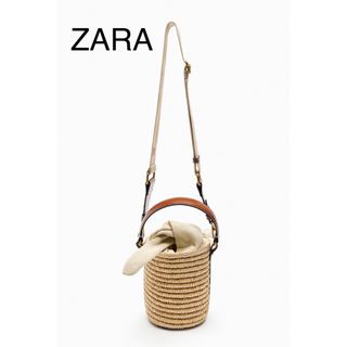 ザラ(ZARA)のZARA  バスケット バッグ(かごバッグ/ストローバッグ)