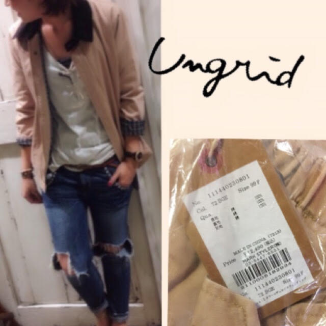 Ungrid(アングリッド)の【ラスト1！！新品❤︎最安値】アングリッド カラーコーデュロイスウィングトップ レディースのジャケット/アウター(ブルゾン)の商品写真