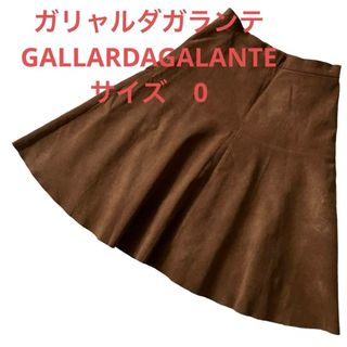 ガリャルダガランテ(GALLARDA GALANTE)のガリャルダガランテ GALLARDAGALANTE フェイクスエード スカート(ひざ丈スカート)