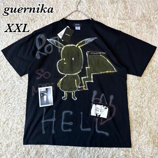 XXL着丈新品未使用 guernika ピカチュウ ポケモン tシャツ 半袖 ブラック