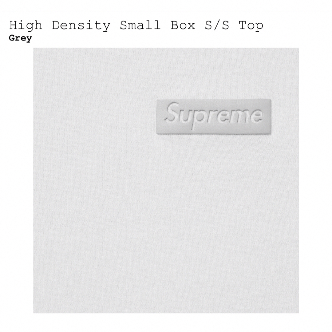 High Density Small Box S/S Top　グレーXLトップス