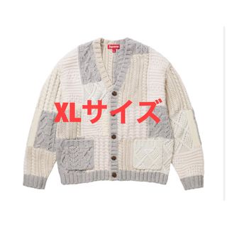 シュプリーム(Supreme)のsupreme Patchwork Cable Knit Cardigan  (カーディガン)