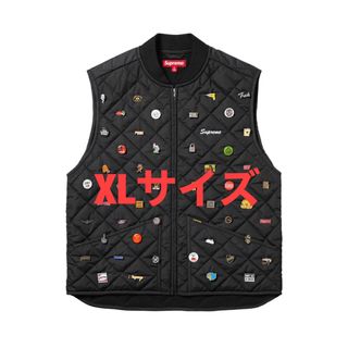 シュプリーム(Supreme)のsupreme Pins Quilted Work Vest  XL(ベスト)