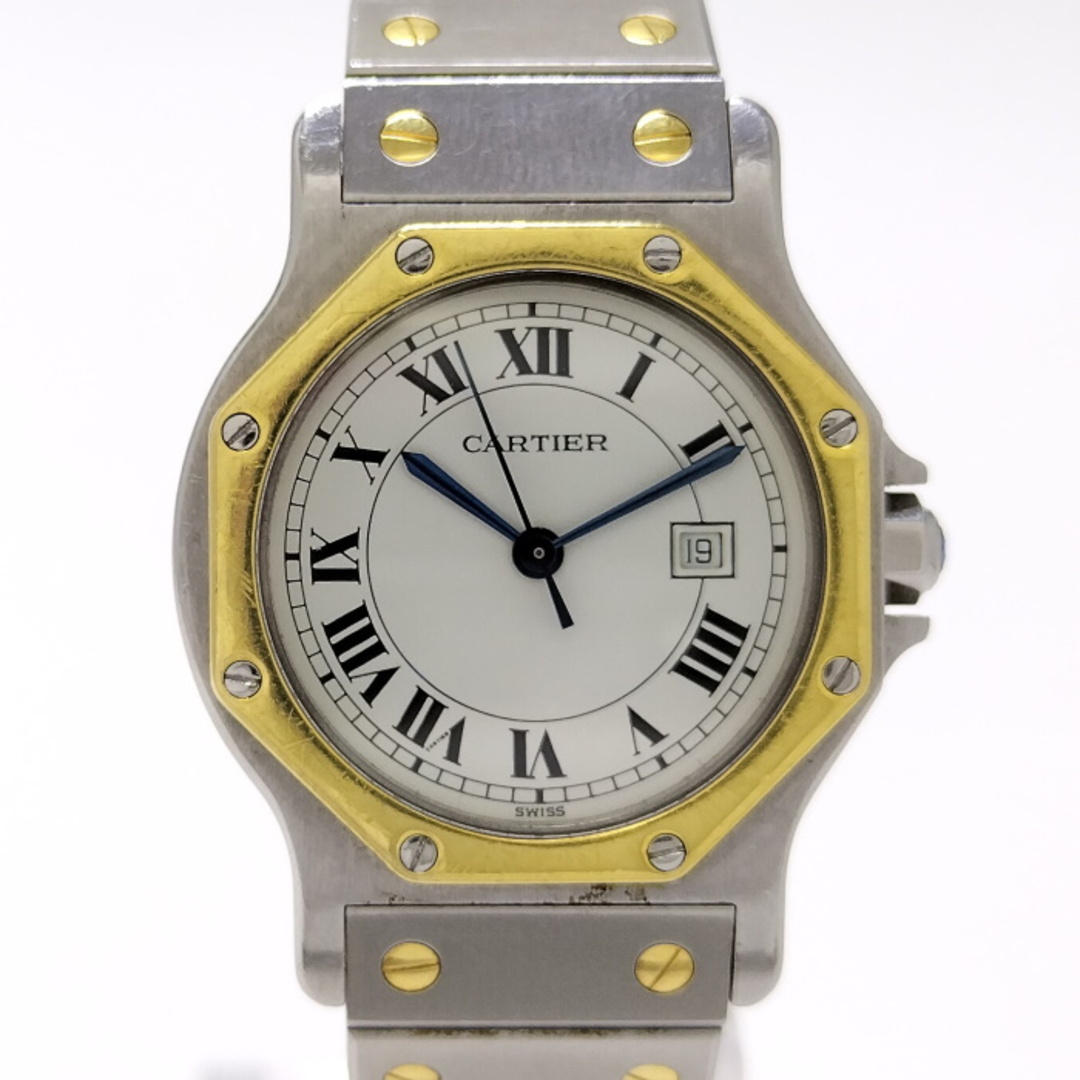 Cartier サントス オクタゴン LM ボーイズ 腕時計 自動巻き SS