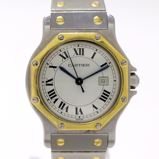 カルティエ(Cartier)のCartier サントス オクタゴン LM ボーイズ 腕時計 自動巻き SS(腕時計(アナログ))