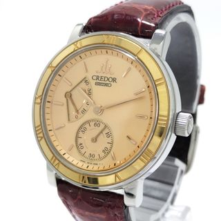 セイコー(SEIKO)のSEIKO クレドール パワーリザーブ スモールセコンド 腕時計 手巻き SS(腕時計(アナログ))