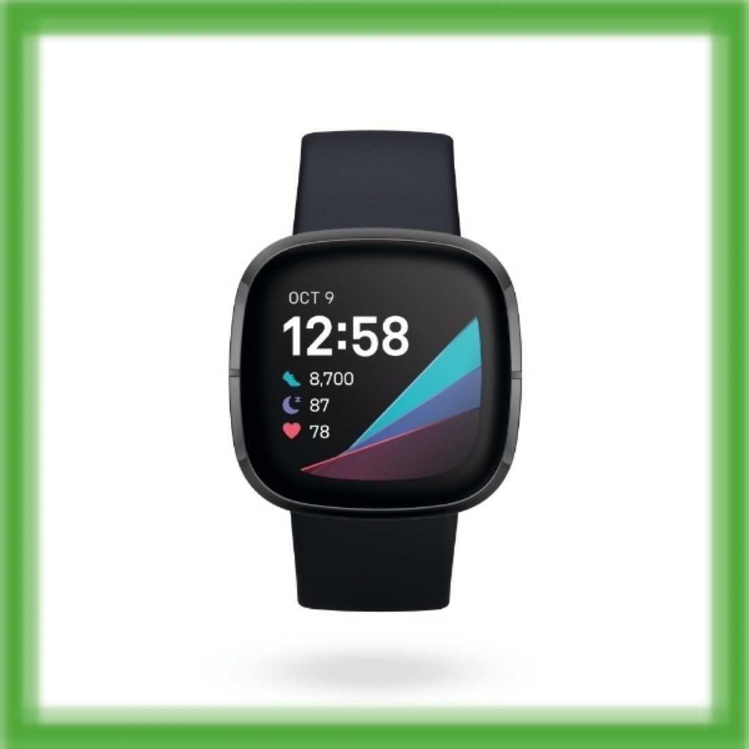 ストレス管理Fitbit Sense GPS搭載 スマートウォッチ Suica対応　新品