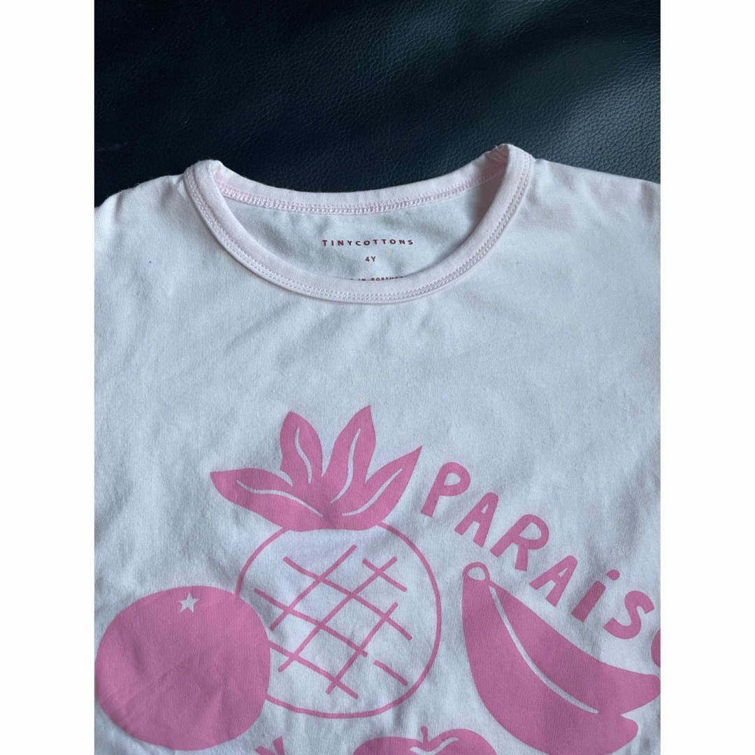 BOBO CHOSES(ボボショーズ)の2023 tinycottons PARAISO FRUITS TEE 4Y キッズ/ベビー/マタニティのキッズ服女の子用(90cm~)(Tシャツ/カットソー)の商品写真