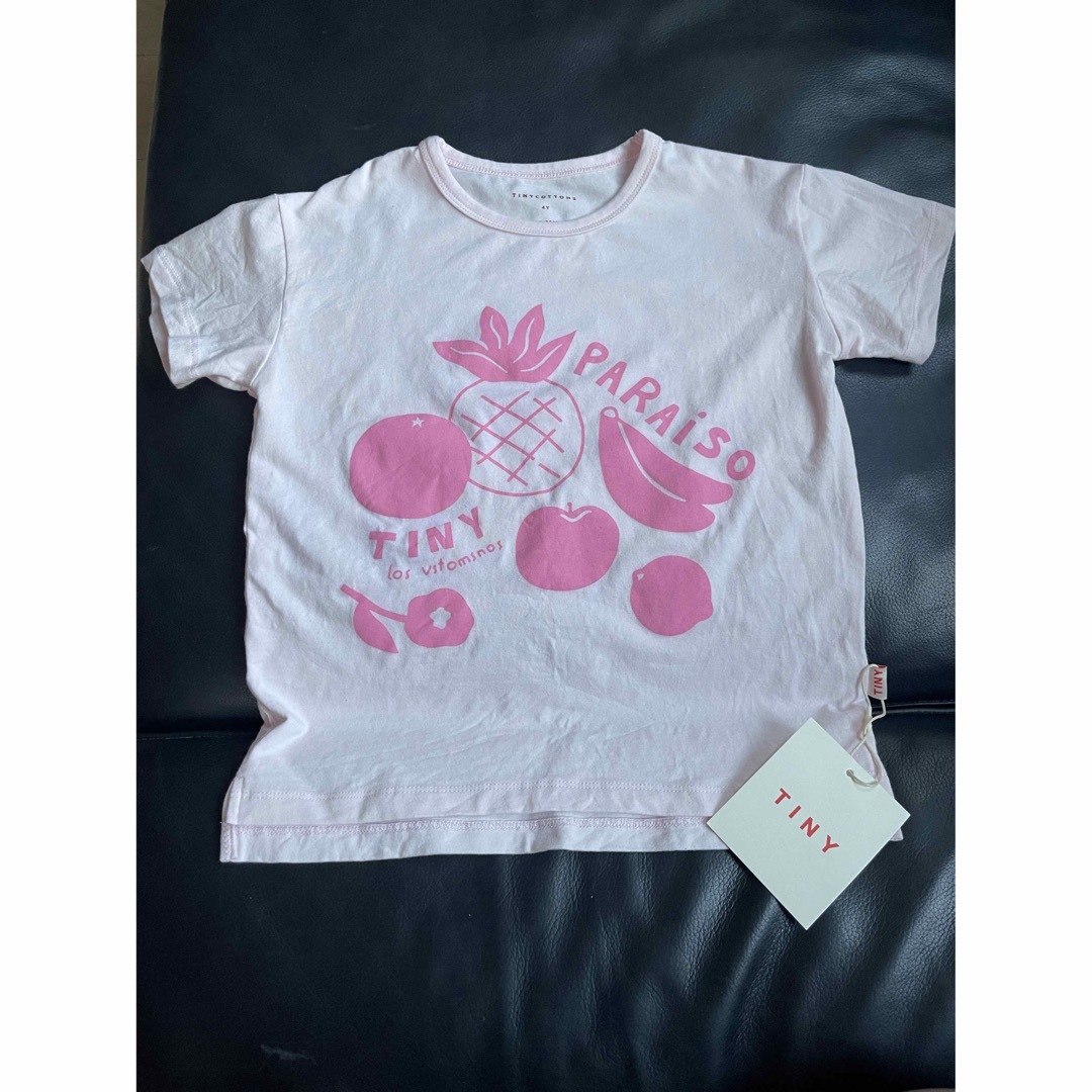 BOBO CHOSES(ボボショーズ)の2023 tinycottons PARAISO FRUITS TEE 4Y キッズ/ベビー/マタニティのキッズ服女の子用(90cm~)(Tシャツ/カットソー)の商品写真