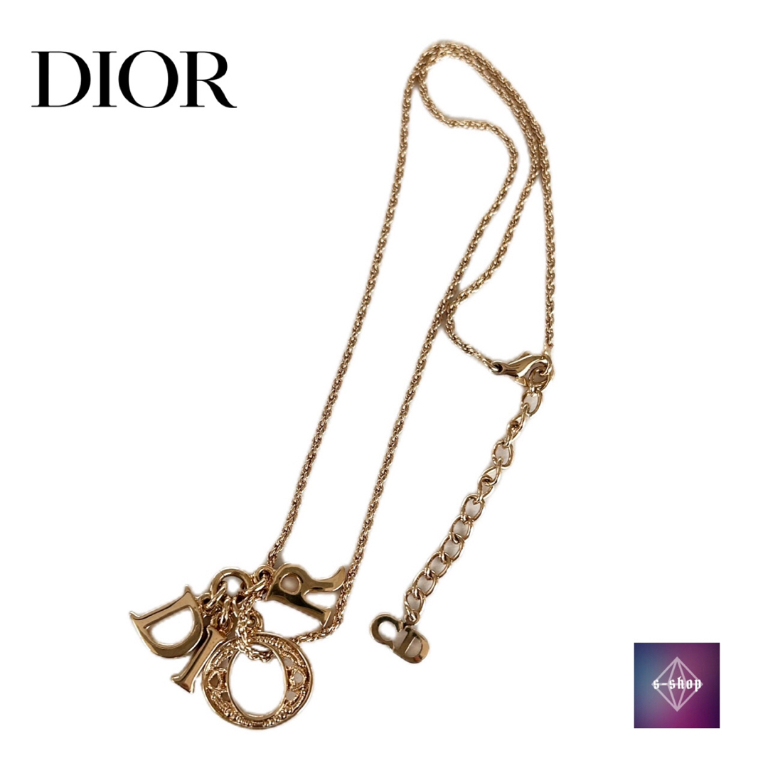 【美品】DIOR ディオール ネックレス イニシャルチャーム JAL 機内販売