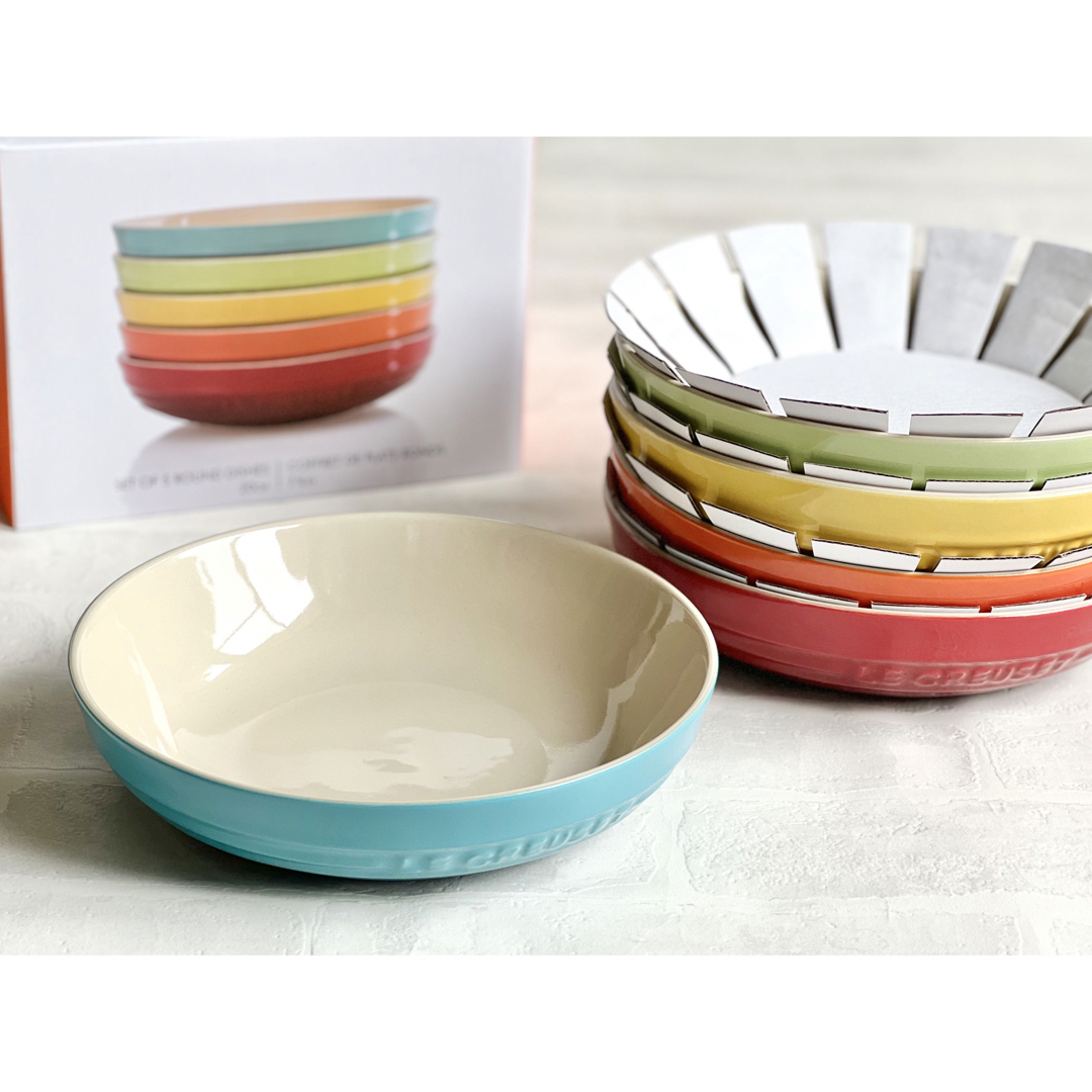 LE CREUSET ルクルーゼ ラウンド･ディッシュ 20cm 5枚セット