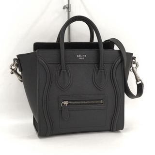 セリーヌ(celine)のCELINE ラゲージ ナノショッパー 2WAYハンドバッグ レザー ブラック(その他)