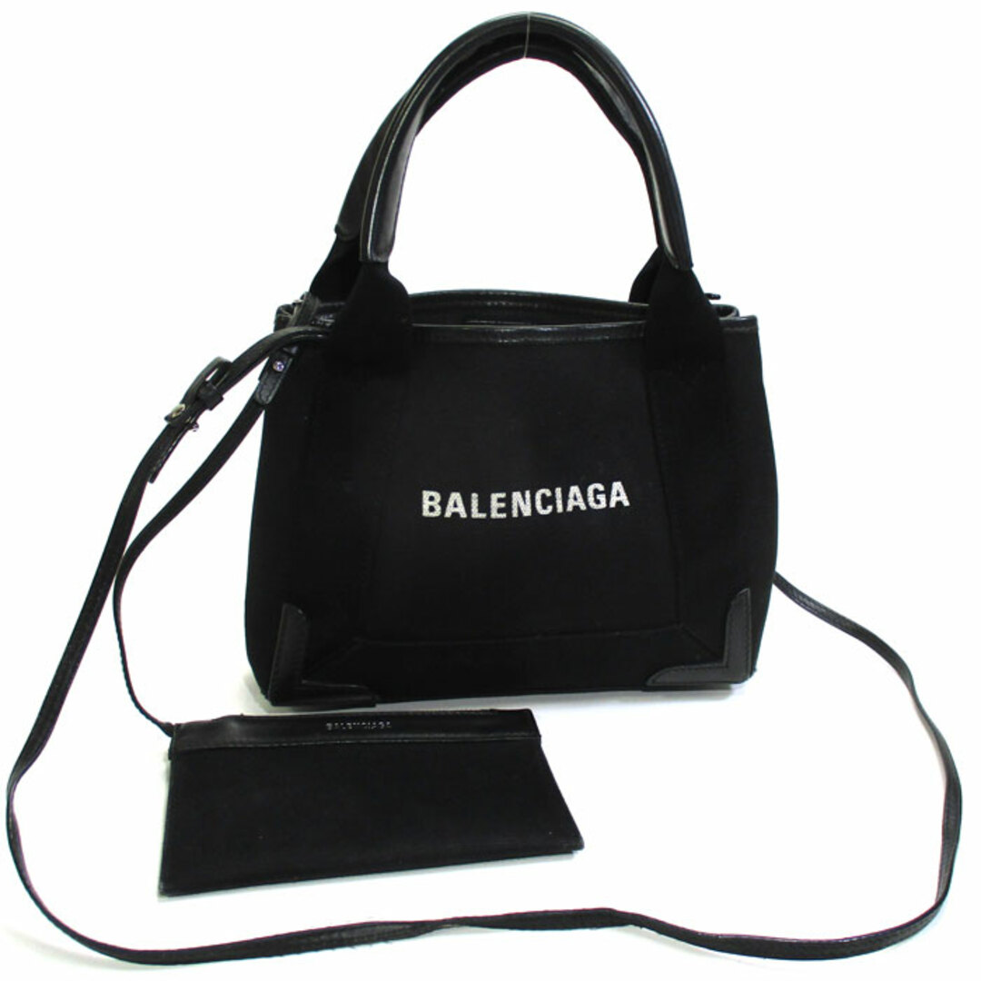 BALENCIAGA ネイビー カバス XＳ 2WAYショルダーバッグ