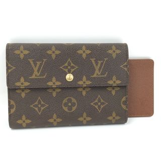 ルイヴィトン(LOUIS VUITTON)のLOUIS VUITTON ポシェットパスポール 三つ折り財布 モノグラム(財布)