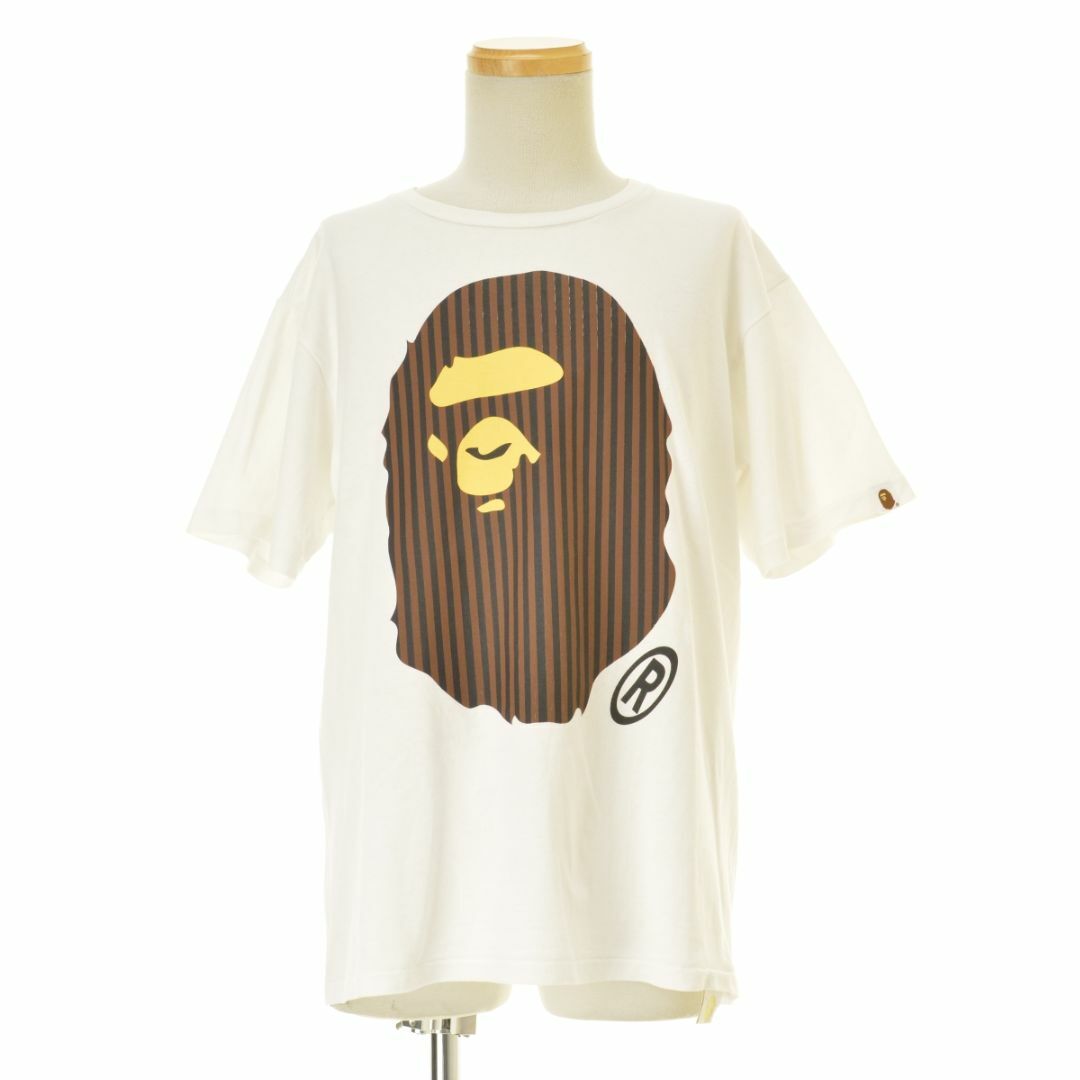 M【ABATHINGAPE】ストライプ大猿半袖Tシャツ BAPE ベイプ