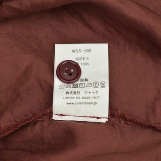 1/S【UNION/ユニオン】23SS WALCOTT SHIRT半袖シャツの通販 by