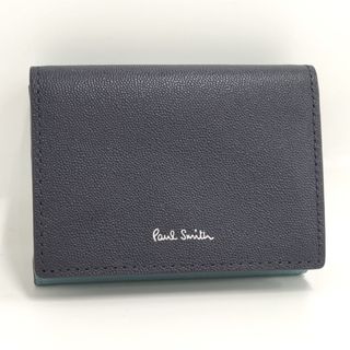 ポールスミス(Paul Smith)のPaul Smith 三つ折り財布 レザー ブルー ネイビー(財布)