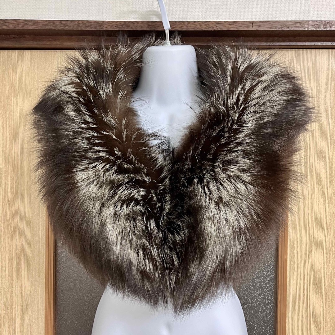 美品☆シルバーフォックス ファーショール 100cmの通販 by ふわふわ