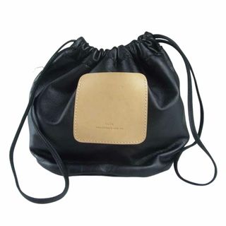 サイ(Scye)のScye サイ SOFT LEATHER DRAWSTRING BAG レザー 巾着 バッグ ブラック系【中古】(その他)