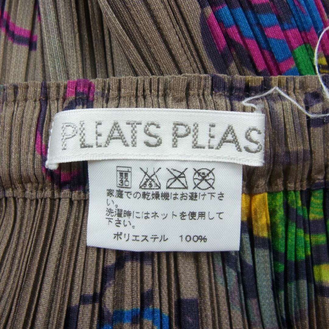 PLEATS PLEASE プリーツプリーズ イッセイミヤケ PP61-JG844 プリーツ加工 サーカス 総柄 スカート ブラウン系 1【美品】【中古】 レディースのスカート(その他)の商品写真