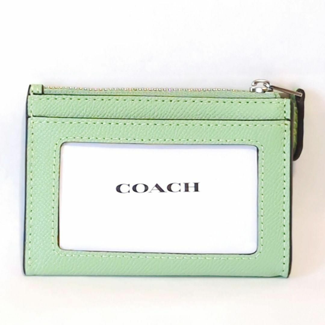 ❤新品未使用❤COACH コイン カードケース 黄緑-