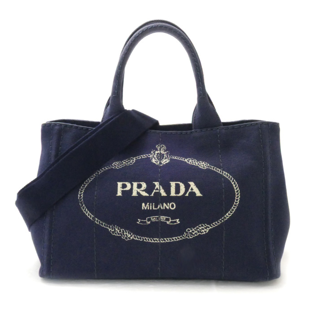 約32cmショルダーPRADA プラダ ミニ カナパ  2Wayショルダーバッグ BALTICO(ネイビー) 1BG439 ZKI F0216 レディース