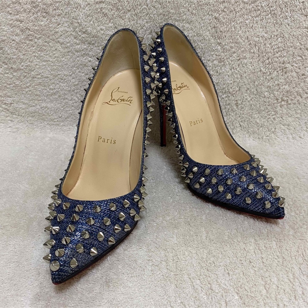 Louboutin ルブタン スパイクスタッズ　パンプス　ハイヒール　24.5㎝